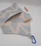 Peg bag blue sand weaved, free UK delivery.   - Image 4