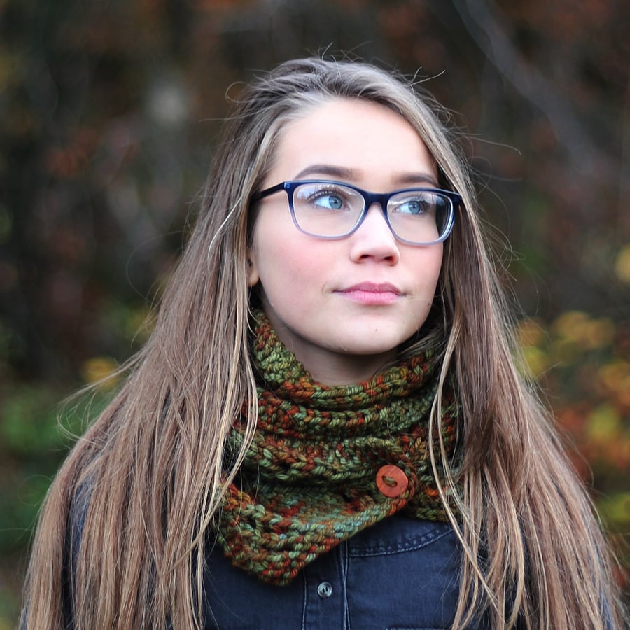 Scarf knitted, womens chunky, gift guide for her