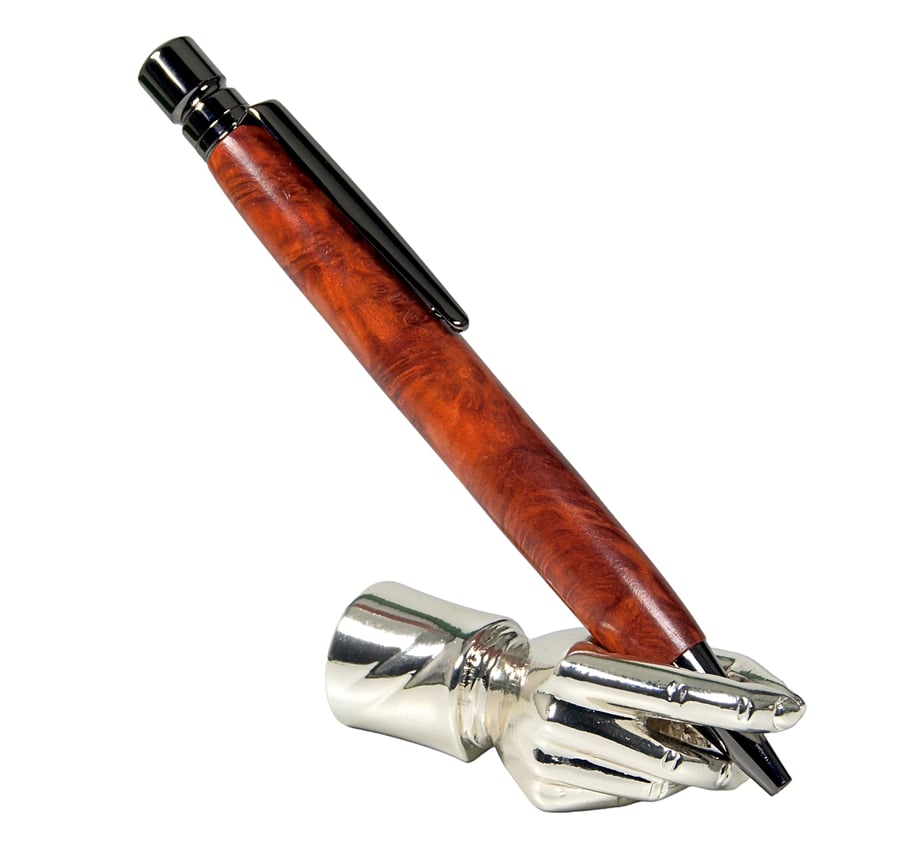 Ion top twist pen dressed in Australian Mallee Burr