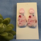 Handmade Floral Polymer Clay Earrings