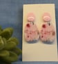 Handmade Floral Polymer Clay Earrings