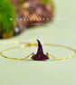 Halloween Witch Hat Fire Opal Wizard Bracelet With 925 Sterling Silver Chain