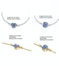 Personalised Sterling Silver Birthstone Flower Bracelet - Image 2