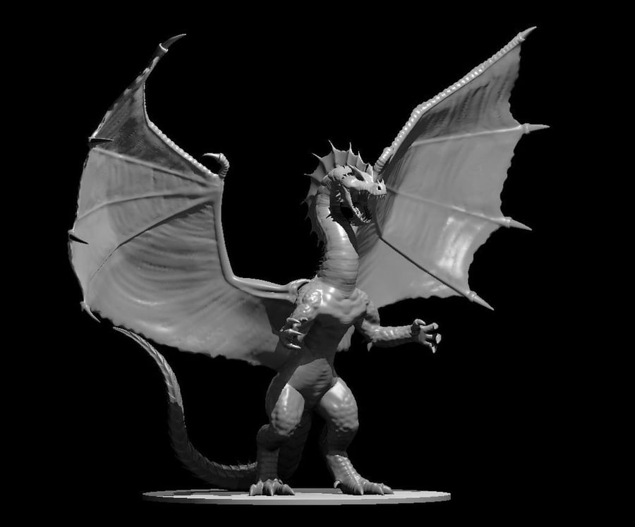 Ancient Green Dragon 3D Printed Resin DnD Pat... Folksy