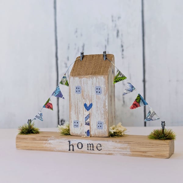 Handmade Tiny Oak Cottage Home Decor 'Home'