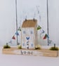 Handmade Tiny Oak Cottage Home Decor 'Home' - Image 1