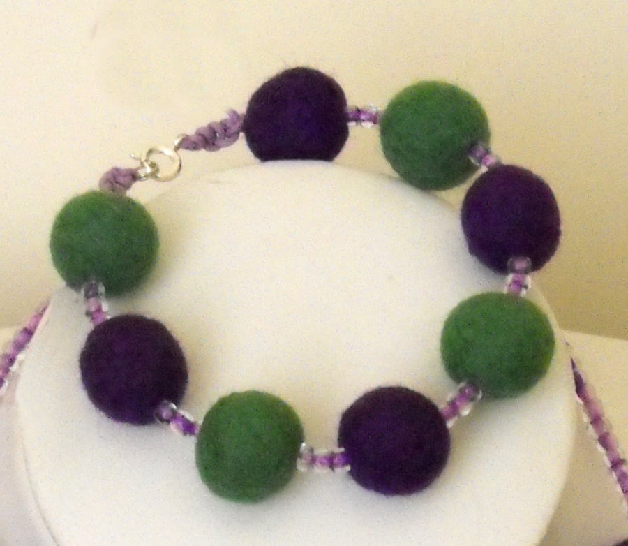 Felt Ball Bracelet