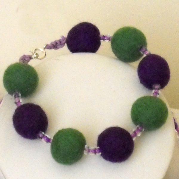 Felt Ball Bracelet