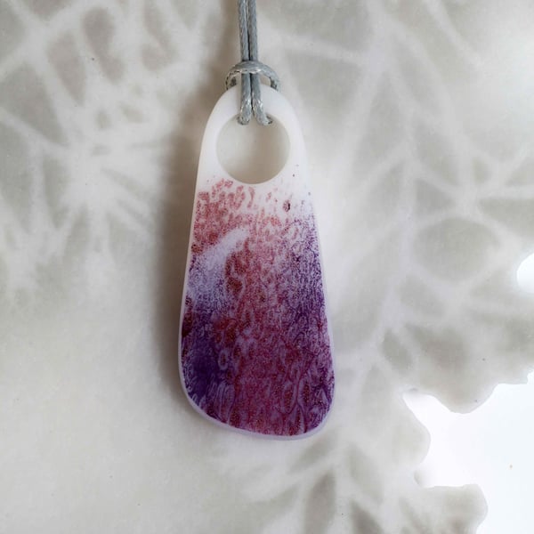Kilnformed Glass Pendant Necklace