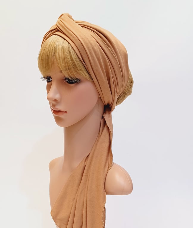Extra long stretchy hair scarf, dreadlocks hair tie, viscose jersey head scarf