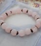 Rose quartz & copper bracelet - Image 2