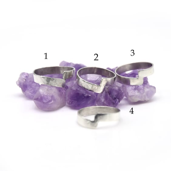 Simple silver ring, minimalist ring