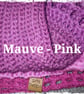 Crocheted Wasteland Hood Distressed Hooded Shawl Style Wrap - MAUVE PINK - Image 3
