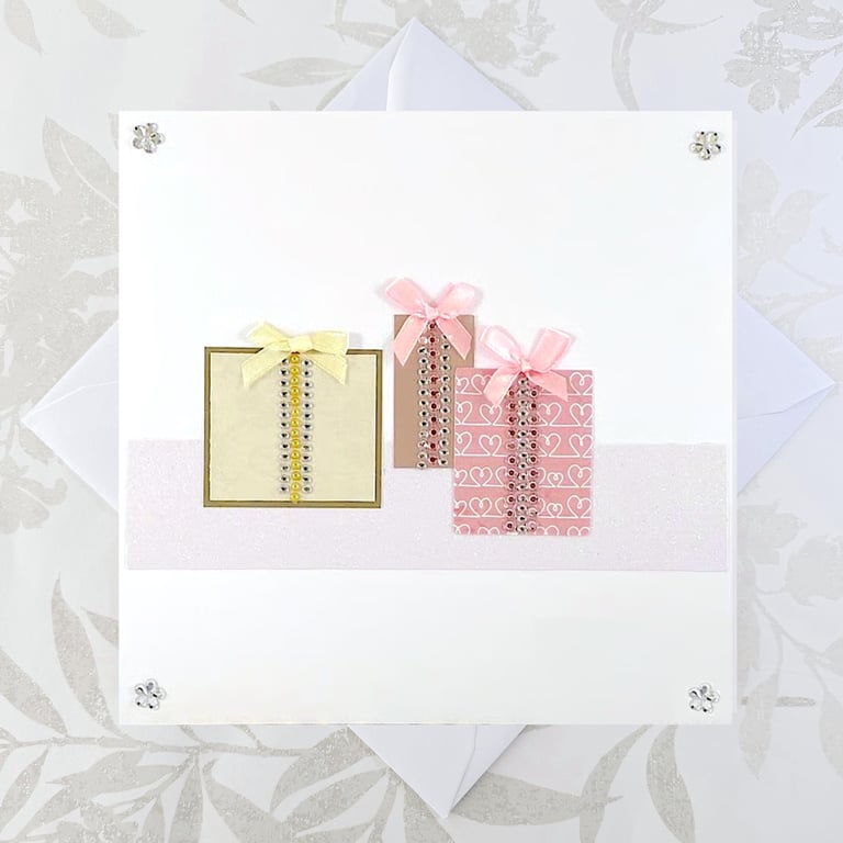 Large handmade birthday card - jewels birthday gifts OOAK