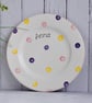 Personalised Spotty Dotty Dinner Plate - Image 2
