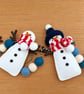 Handmade Christmas Snowman Garland 