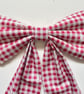 Christmas Bow Red Gingham - Medium  - Image 3
