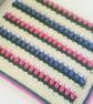 Baby spring tulip pink & purple blanket, nursery decoration,  gift for girls - Image 1