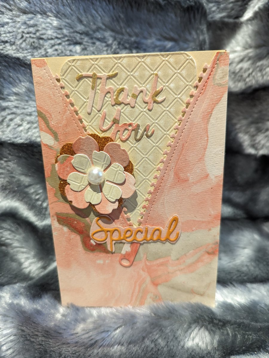 Gorgeous Thank You card with a pull out message 