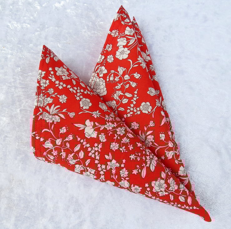 Liberty Lawn handkerchief. Cotton handkerchief.... Folksy