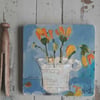 Still life flowers in jug painting 
