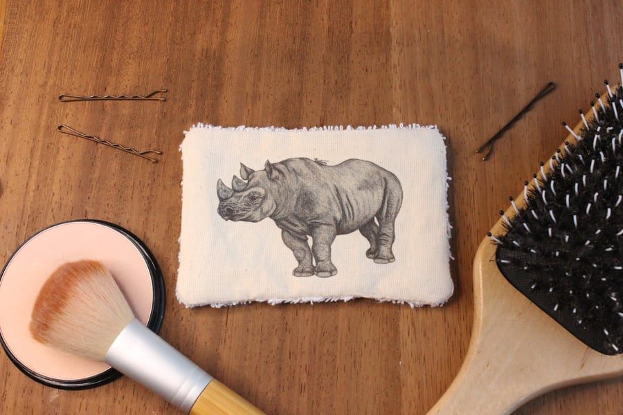 Rhino Washable & Reusable Eco Fabric Animal Face Wipe Gift Set