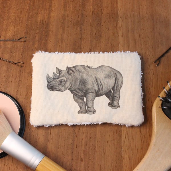 Rhino Washable & Reusable Eco Fabric Animal Face Wipe Gift Set