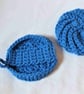 Crocheted face and body scrubbies set - red or blue - Image 6