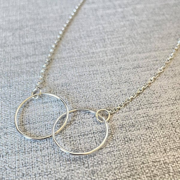 Sterling silver infinity necklace