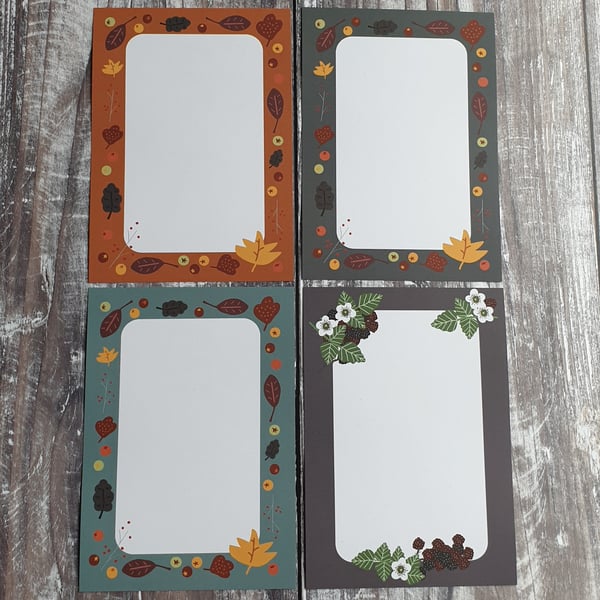 Autumn Lover Gift Notes - Set of 4 Sheets