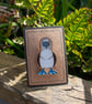 Blue Footed Booby Pin - Hand Painted Wooden Pin Badge
