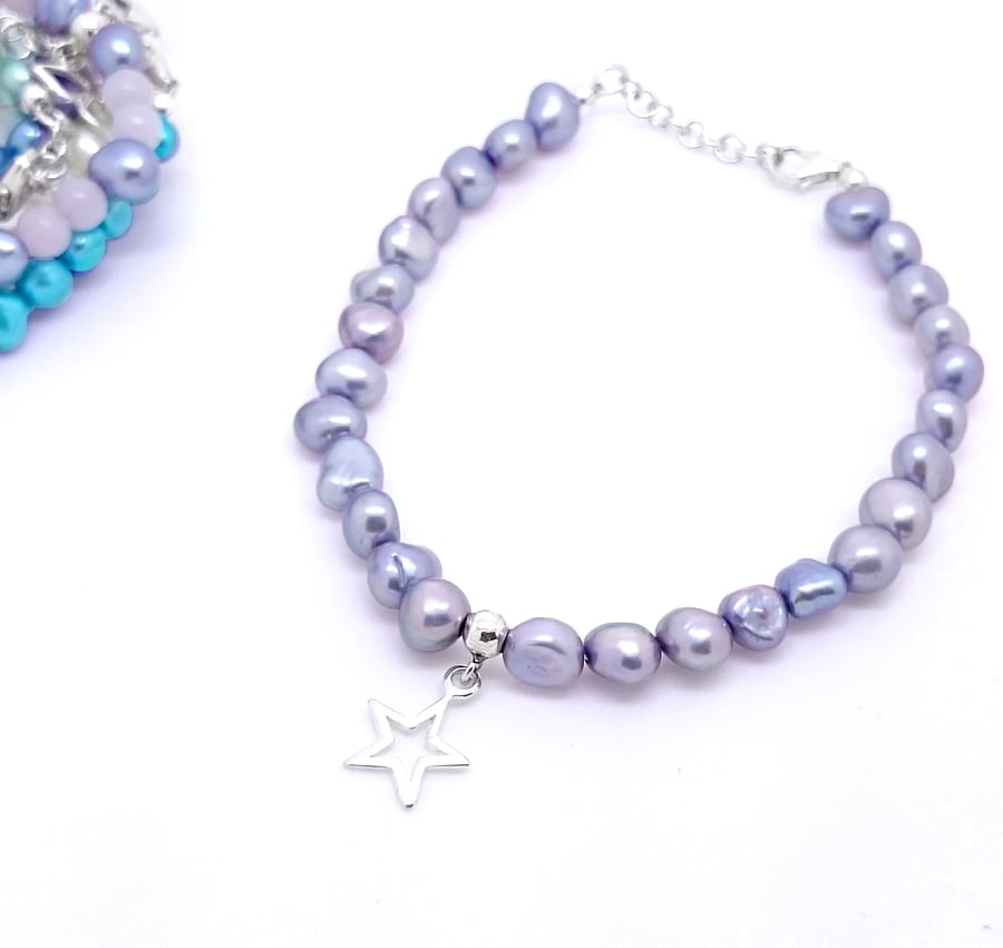 Superstar - children's pearl bracelet