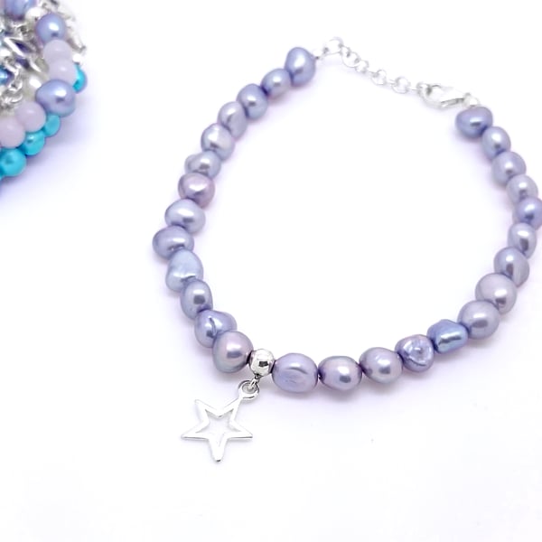 Superstar - children's pearl bracelet