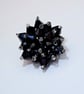 Black Crystal Bead Brooch - UK Free Post - Image 2