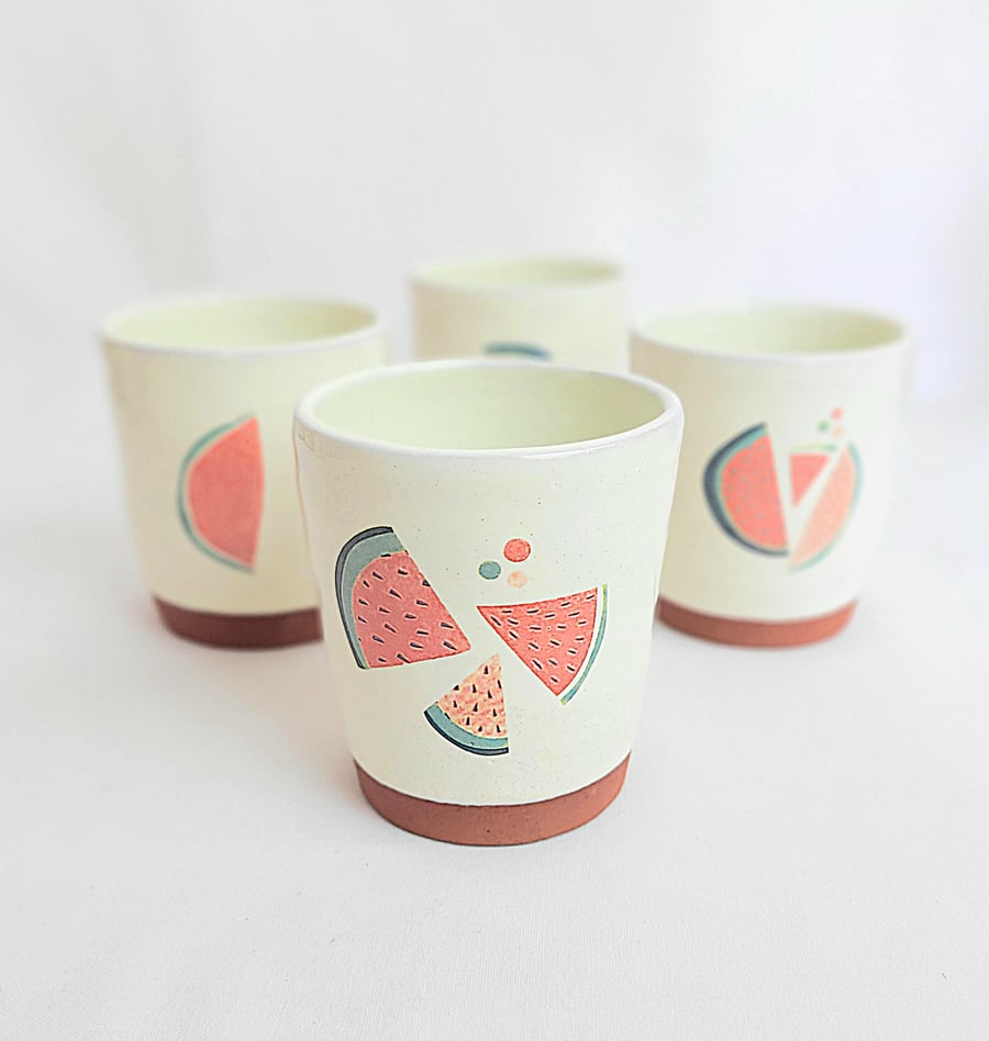 Handmade watermelon cup