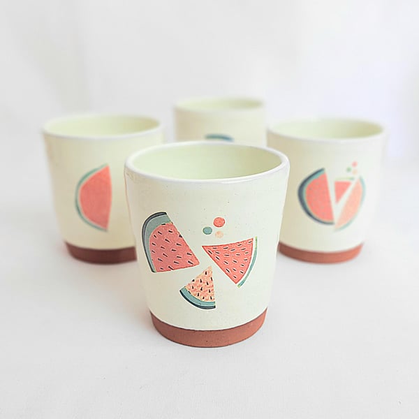 Handmade watermelon cup
