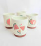 Handmade watermelon cup