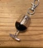 Wine Glass Acrylic Keyring - Image 3