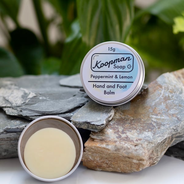 Peppermint & Lemon Vegan Handmade Hand and Foot Balm