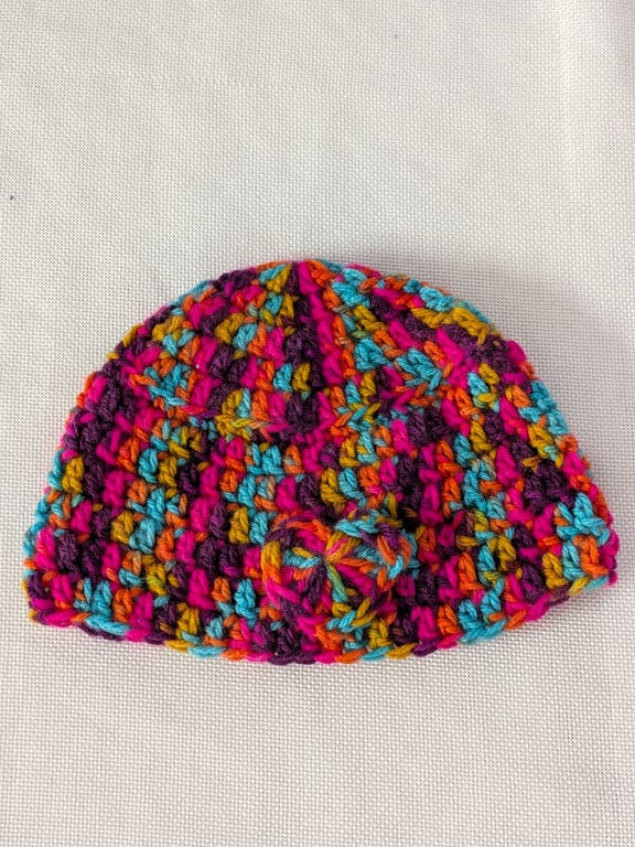 Newborn hat with heart
