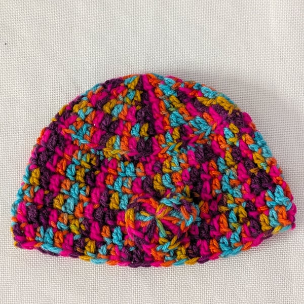 Newborn hat with heart