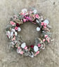 Dried Flower Wreath - Pink with Honesty