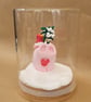 Kiss me you swine! - Handmade Pig ornament in a glass jar  - Image 8