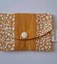 Two-tone mustard coloured card holder  - Image 1
