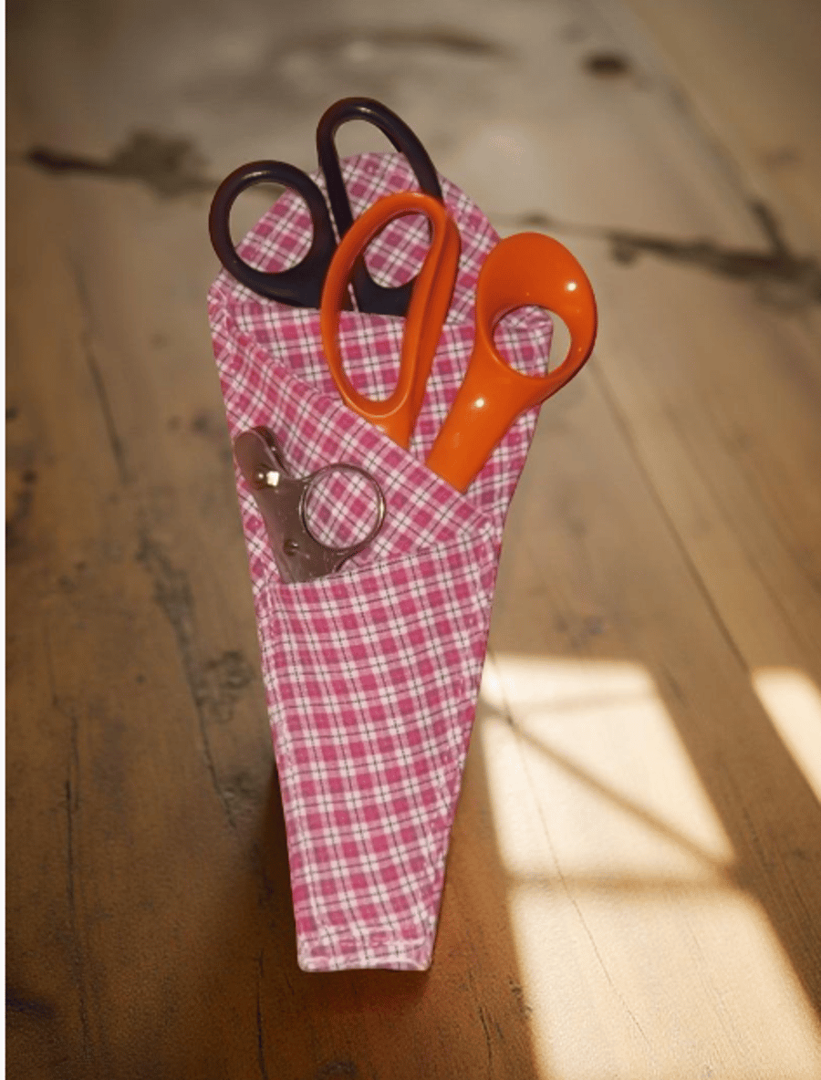 3 Pocket scissor holder  - Art brushes, Pencils, Craft tool storage