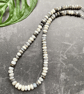 Dendrite Opal Monochrome & Sterling Silver Gemstone Necklace  - Image 1