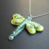 ceramic dragonfly necklace