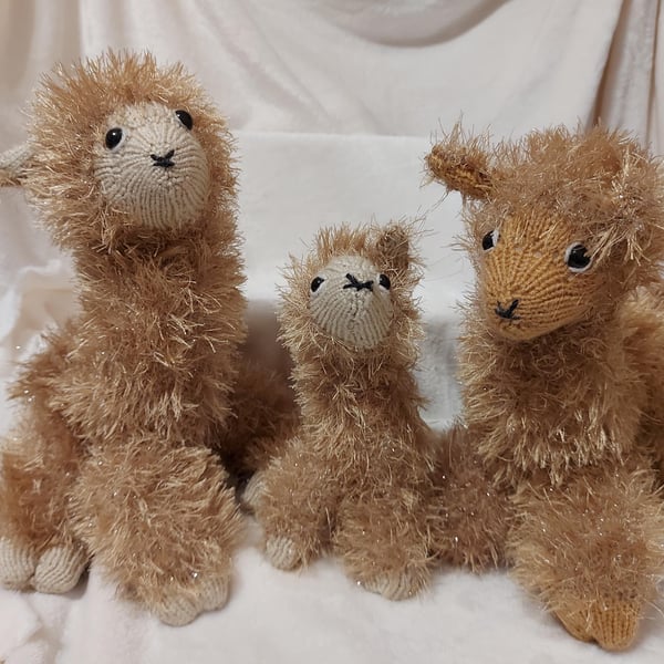 Hand knitted Alpaca toys
