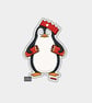 Unique Funny Christmas Gift Tags For Adults, 6pk - Penguin & Cracker