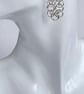 Silver Helm Chainmaille Earrings - Image 5